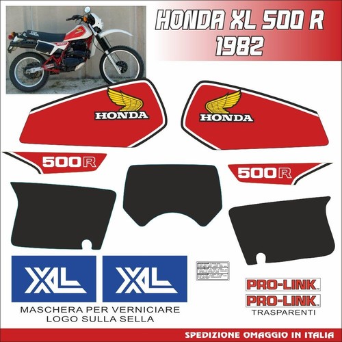 Honda 500 1982 adesivi - xl, r