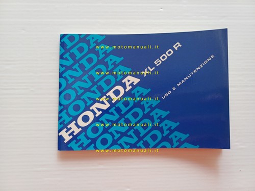 Honda 500 1982 manuale - xl,